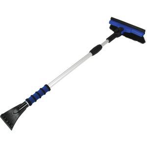 Mallory 583-EP Snow Brush with Pivot Head and Aluminum 34 to 52 in Extension Pole, Assorted Color