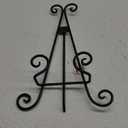 Red Co. Decorative Curved Plate Stand and Art Holder Easel in Black Finish - 13"