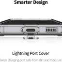 PATCHWORKS Lumina Designed for iPhone 13 5G Case 6.1 inch (2021) Diamond Crystal Clear Never Yellow Shockproof Hard Back Slim Thin Protective Soft Flexible Protector Transparent - Black