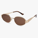 livho 2025 Trendy Oval Sunglasses - Stylish Polarized Shades for Everyday - Retro Metal Frames
