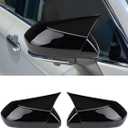 Car Rear Side Mirror Cover Protector Compatible for 2018-2024 2025 Camry Accessories 2026 for Camry Rearview Mirror Cover Exterior Decoration Glossy Black