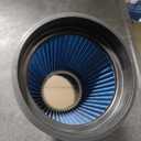 MUGE RACING 6" 152 mm High Flow Inlet Air Filter, Air Intake Cone Filter Replacement Performance Washable Clamp-On Dry, 6'' Tall(Blue)