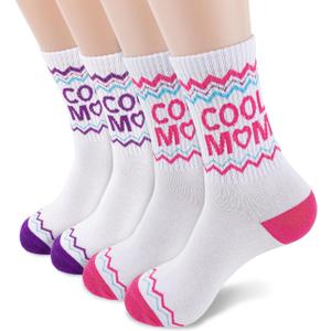 Fathers Day Socks - Fathers Day and Birthday Gifts for Dad, Husband, New Dad, Fantastic Gifts from Daughter, Son, Wife (Cool Mom) (Pair of 2)