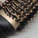 Hair Dryer Brush Blow Dryer Brush in One, 4 in 1 Hair Dryer and Styler Volumizer with Oval Barrel, Professional Salon Hot Air Brush for All Hair Types, Gold