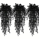 Levemolo Realistic Eucalyptus Hanging Plant Lifelike Artificial Decoration for Halloween Festivities Easy Setup Faux Vines for Spooky Home Decor Eucalyptus Tree, 3 Pack