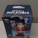 Joiedomi 6 FT Christmas Inflatable Santa with Gift Bag, Blow Up Xmas Inflatable Decorations with Build in LEDs for Christmas Decor, Yard Outdoor Garden Lawn Winter Decorations