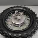 2.5-10 10" Rear Wheel Tire and Rim 1.4 x 10 With 12mm Bearing for Chinese 50cc BBR50 TTR50 DRZ50 SSR Dirt Pit Bike