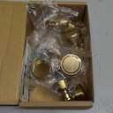 Ravinte 10 Pack Champagne Bronze Kitchen Cabinet Knobs Single Hole Round Dresser Knobs Cabinet Hardware for Kitchen Dresser Drawers