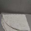 AISENO 36 Inch Christmas Tree Skirt Faux Fur with Cable Knit Knitted Thick Decoration for Merry Christmas Decoration