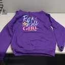 Rock N Roll Girl Purple Darla Violet Pullover Hoodie, M