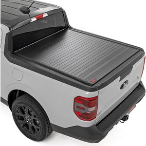 Rough Country Hard Roll-Up Tonneau Cover for Ford Maverick 4WD (2022-2026) - Aluminum Truck Bed Cover, Fits 4'6 Bed