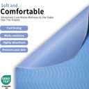 Accompagner Incontinence Bed Pads Washable Waterproof, Ultra-Absorbent Reusable Underpads for Diaper Changing, Nursing, Bedridden, Adults, Seniors, Kids and Dogs (Blue, 24"x24"(Pack of 4))