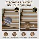 4PC Stair Treads Non-Slip Washable Peel and Stick Stair Treads for Wooden Steps Indoor Reusable Stair Carpet Treads Adhesive Stair-Runner Rugs for Kids and Dogs Elder8"x30" Brown