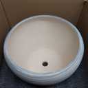 Ceramic Plant Pots Indoor, 10 Inch Planter, Textured Grey