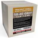 1.8 kg or 4 lb Ground Walnut Shell Media Abrasive 18-40 Grit for Tumbling, Vibratory or Blasting