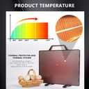 Smart Chicken Heater Brooder, 140W Radiant Heat Panel with Adjustable Temp, Chicken Coop Heater for Winter, Quiet & Light-Free Design, ETL/UL Certified Safe, Suitable for Pets and Animals