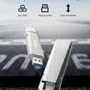Orlian 1TB External Portable SSD USB Solid State Drive Up to 1000MB/s USB 3.2 Gen 2 Dual Drive Type C + USB A Solid State Thumb Drive for Phone/Android Laptops/Windows/Mac, Silver