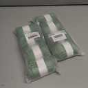 2 x Pilates, Yoga Socks with Non Slip Grips for Women, Crew Grip Sock for Barre Shoes, Pilates Outfit Pack of 4 (Green)