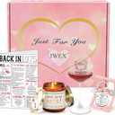 JWEX 50th Birthday Gifts Women, 50TH Birthday Gifts for Her, 50th Anniversary for Friends, Daughter, Sister Mom - Turning 50 Present