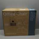 Sweetcrispy Home Office Managerial Executive Chair, Flip Up Armrest Ergonomic Mesh Adjustable Swivel Mid-Back Computer Desk Chair with Comfortable Lumbar Support, Comfy Arms for Bedroom,Study (Black)