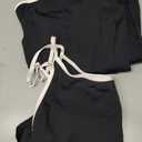 MOTEEPI Two Piece Tennis Skirt Sets Athletic 2 Piece Tennis Skirt Sets for Women with Pockets Size L