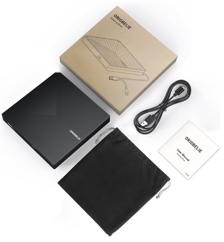 External CD DVD +/-RW Drive USB 3.0 Type C Portable CD/DVD Player Burner Reader Writer Optical CD ROM Disk Drive for Laptop Desktop PC iMac MacBook Pro/Air Windows 11/10/8/7/XP Linux Mac OS