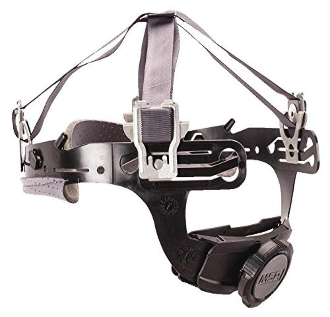 MSA 10126693 Fas-Trac III Replacement Suspension - 4-Point Attachment, Size: Large, Skullgard Helmet Accessory, Cap-Style Hard Hat Suspension, Adjustable Component, Replaceable & Durable Gear, BLACK