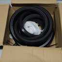 Wheelchair Tires 24x1,Wheelchair Rear Wheel Replacement Tire, Universal Flat Free Polyurethane Tire, Urethane Foam, Pyramid Shape, W/Tools and Ties, Universal Replacement 24"tire Parts(1Pir, Black)