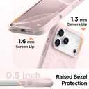 for iPhone 17 Pro Case, Compatible with MagSafe, Screen Protector +[Integrated Silicone Camera Control Button], Shockproof Protective Magnetic Case for iPhone 17 Pro 6.3", Lovely Pink