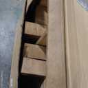 Plank+Beam Modern Rectangular Side Table, Slim Side Table for Living Room, Narrow Nightstand for Small Spaces, Wood End Table for Bedroom, Pecan Wirebrush