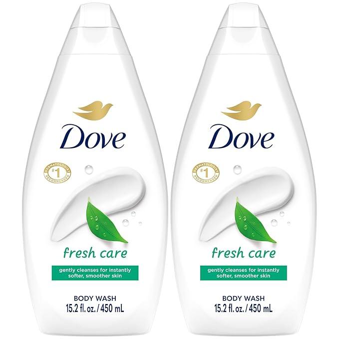 Body Wash - Fresh Care by Dove for Unisex - 15.2 oz Body Wash (Pack of 2)