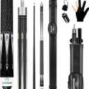 HomeSeason Pool Cue Stick 58" Billiard Cue Sticks Nylon Thread Grip Professional Low Deflection Pool Sticks