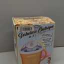 Nostalgia Electric Ice Cream Maker - Old Fashioned Soft Serve Ice Cream Machine Makes Frozen Yogurt or Gelato in Minutes - Fun Kitchen Appliance - Modern Style - Tan - 1.5 Quart