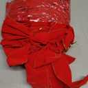 10 Pack Red Bows Christmas Tree Decorations,9x13Large Velvet Ornament Bow with Glitter Gold Edge for Xmas Home Wreath Fence Stairs Railing Fireplace Indoor Outdoor Front Door Decor (Multicolor)