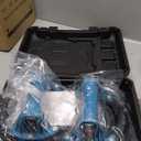 SEESII Suction Cups for Glass Lifting: 8" Tile Suction Cup Lifter with Handle and Pump, 200KG Load Capacity Heavy Duty Vacuum Lifter for Lifting Large Tile, Granite, Metal, Windows (2-Pack) (Blue)