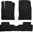 Car Floor Mats All Weather Custom Fit for Hyundai Kona 2018-2023 Non Electric Models，Odorless，Washable， Heavy Duty， Rubber， All Weather，Floor Liners， Black/Red