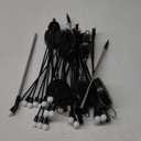 Kohlrabi Solar Garden Lights Outdoor, 6 Pack 60 LED Solar Purple Firefly Lights Waterproof, Sway by Wind, Halloween Swaying Light for Yard Patio Backyard Garden Planter Flower Bed Pathway Decoration