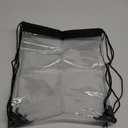 HAOGUAGUA 2 Pieces Clear Drawstring Bags, Waterproof Small Clear Bag for Stadium Colleges Sport Event Work Concert Security Approved