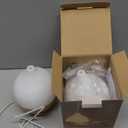 SALKING Essential Oil Diffuser, 100ml Small Aromatherapy Diffuser with Auto Shut-Off Function, Ultrasonic Diffusers for Essential Oils, Cool Mist Humidifier with Warm White Lights, for Office Home (White + Wooden Grain)