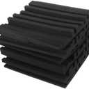 Hoement 18 pcs Acoustic Foam Panels Soundproofing Wall Panels Sound Insulation Material