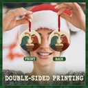 CHOANG Nativity Christmas Ornament 2025 - Holy Family Ceramic Ornament with Mary, Joseph and Jesus - Religious Church Decoration, Christian Manger Scene Keepsake