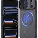 Nillkin for iPhone 17 Pro Magnetic Case with Camera Cover,Slim,Shockproof,Protective,CamShield Pro 17 Pro 5G Case 6.3 (Gray)