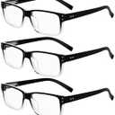 Eyekepper Vintage Reading Glasses for Men - 5 Pack Spring Hinges Classic Readers