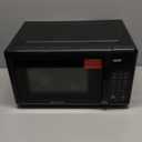 Emerson MW7302B Compact Countertop Microwave Oven with Touch Control, LED Display, 700W, 10 Power Levels, 6 Auto Menus, Glass Turntable and Child Safe Lock, 0.7 Cu., Ft. Black