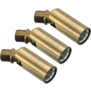 PATIKIL Sloped Ceiling Light Adapter, 3 Pack 180 Degree M10 Thread Chandeliers Ceiling Pendant Lighting Adapter for Angle or Irregular Ceiling, Bronze