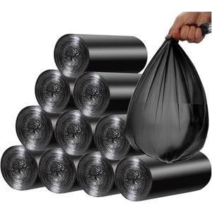 100pcs/5 Roll Garbage Bags 45x50cm Household Disposable Plastic Trash Bags Home Storage Bag 5-7 L Cleaning Waste Bag (Color : 5 rolls-blak, Size : 45x50cm)