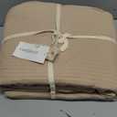 6 Layers Cotton Muslin Blankets Large, Lightweight Cotton Throw, Cooling Soft Throw Blanket for Year-Round Comfort, Breathable Quilt Bedspread, Gauze Weave Bedding for Adults, Oatmeal, Beige Linen