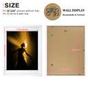 Egofine 18x24 Picture Frames Set of 4, Made of Plexiglass 16x20 with Mat 18x24 without Mat, Poster Frame for Wall Mounting Photo Frame Vertically or Horizontally, White