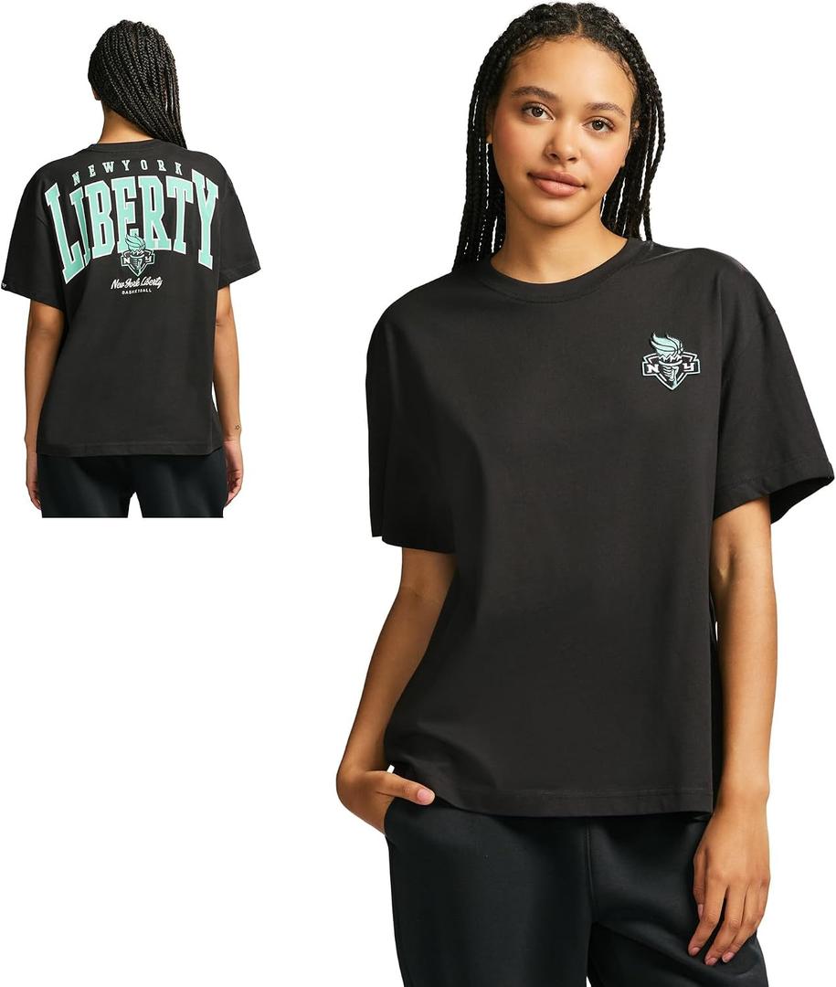 Game 7 x WNBA Officially Licensed Women's Oversized Graphic Short Sleeve T‑Shirt, XS