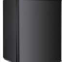 Antarctic Star 2.1 Cu.Ft Upright Freezer, Ultra-Compact Mini Freezer with Reversible Door, 7-Temp Control & Removable Shelves, Stainless Steel for Dorm, Home, Office, Black